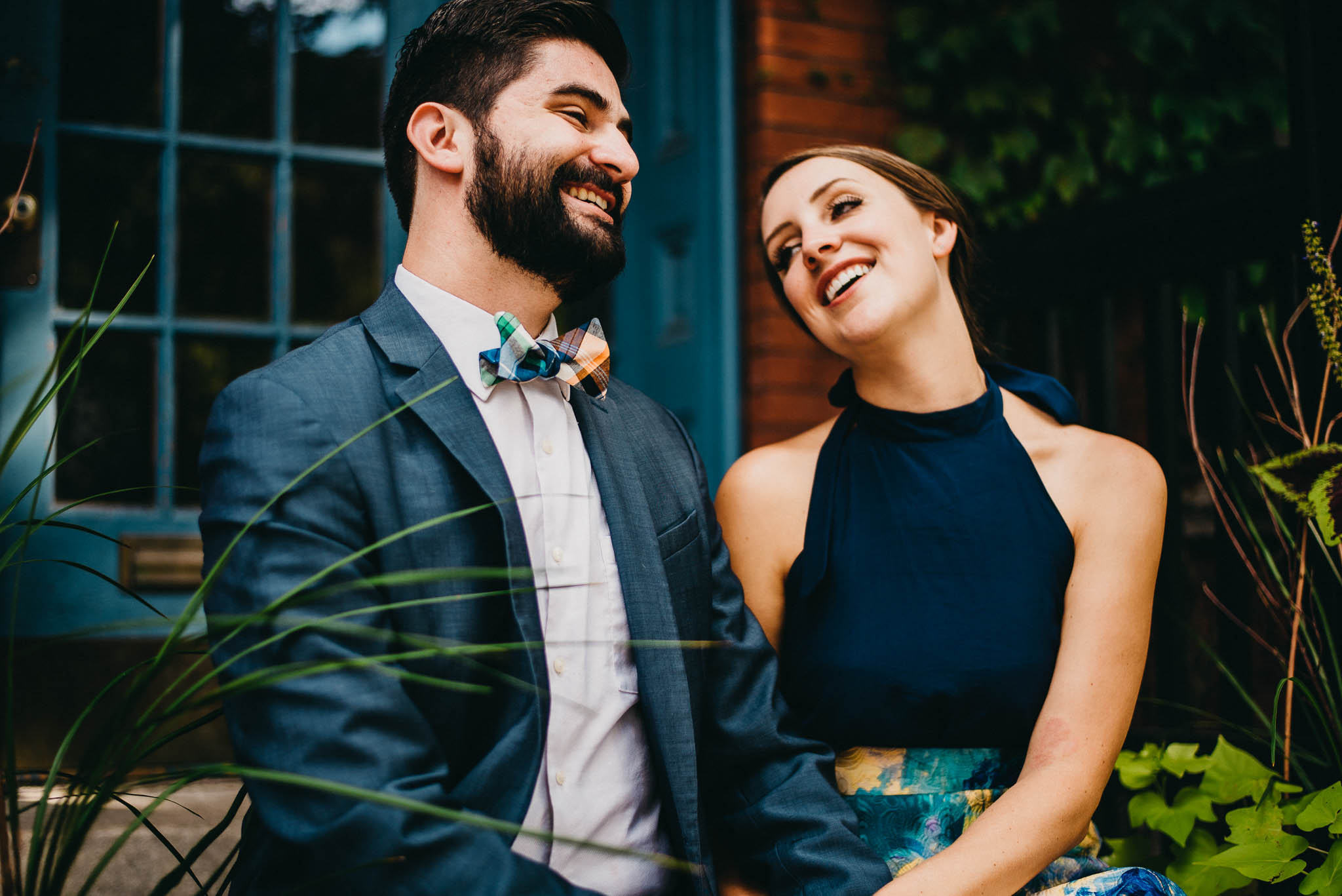 Engaged Couple laughing